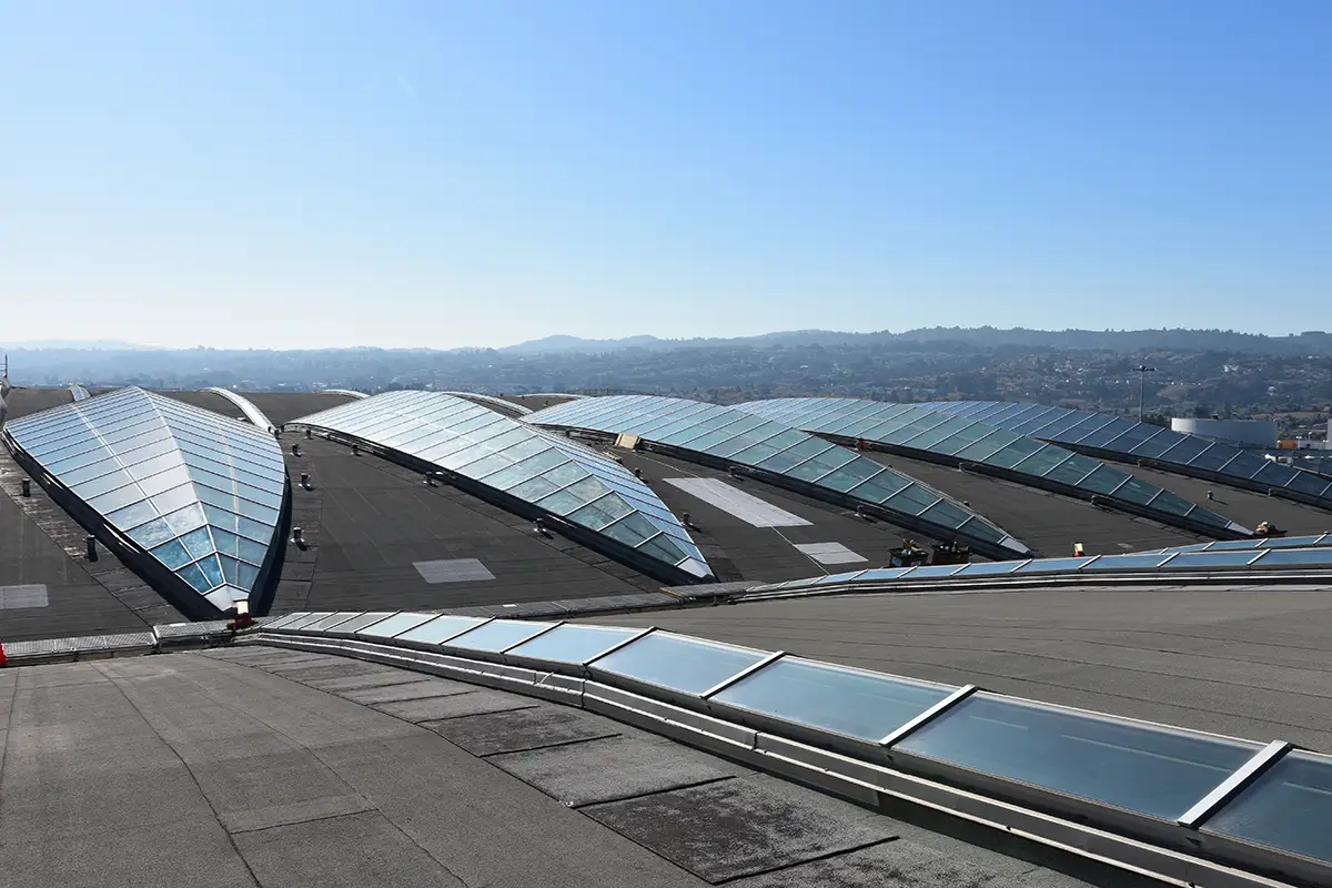 SFO Dianne Feinstein International Terminal — Building Envelope Upgrade & Solar Panel Installation — Institutional Structural Engineering, San Francisco, CA