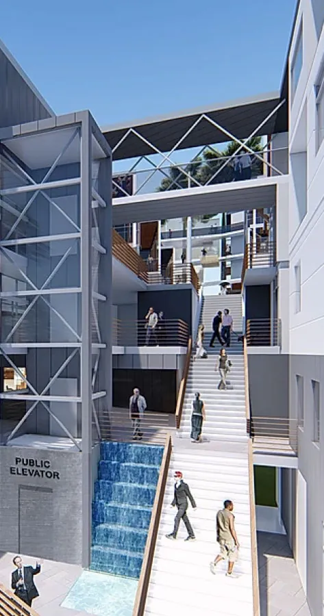 Rendering of mixed-use engineering space