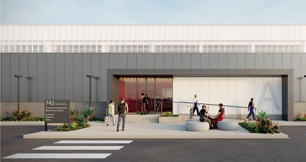 SFO Cargo Ground Service Equipment (GSE) Building 742 — Institutional Structural Engineering, San Francisco, CA