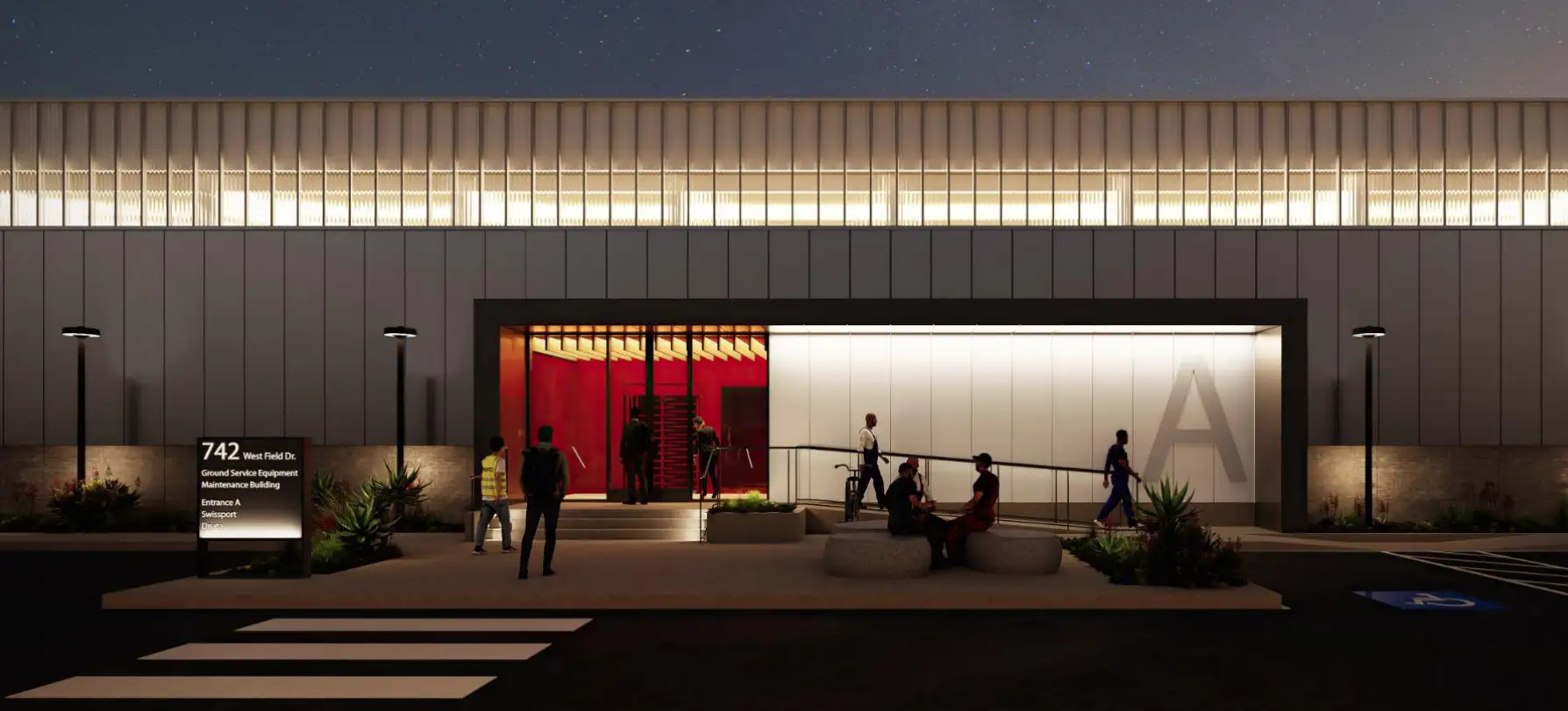 SFO Cargo Ground Service Equipment (GSE) Building 742 — Institutional Structural Engineering, San Francisco, CA