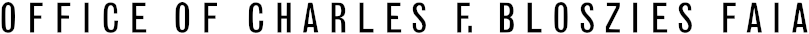 Office of Charles F. Bloszies, FAIA logo